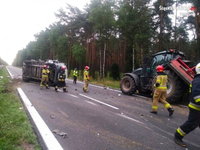 wypadki z udziałem ciągników rolniczych, Kobiór, powiat pszczyński, KPP Pszczyna