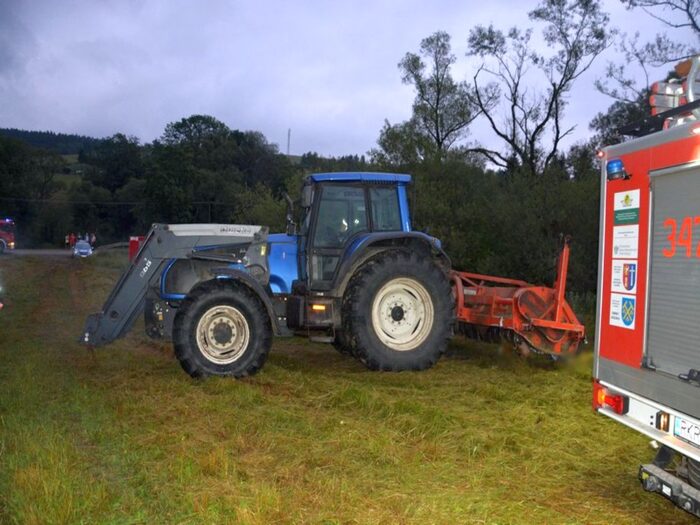 wciągnięty przez kosiarkę, śmierć w trawie, Moszczaniec, gmina Jaśliska