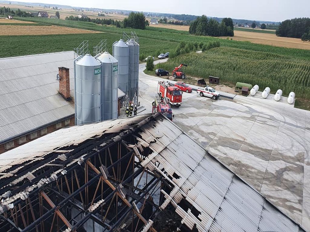 pożar kurnika, Zofibór, KP PSP Łuków