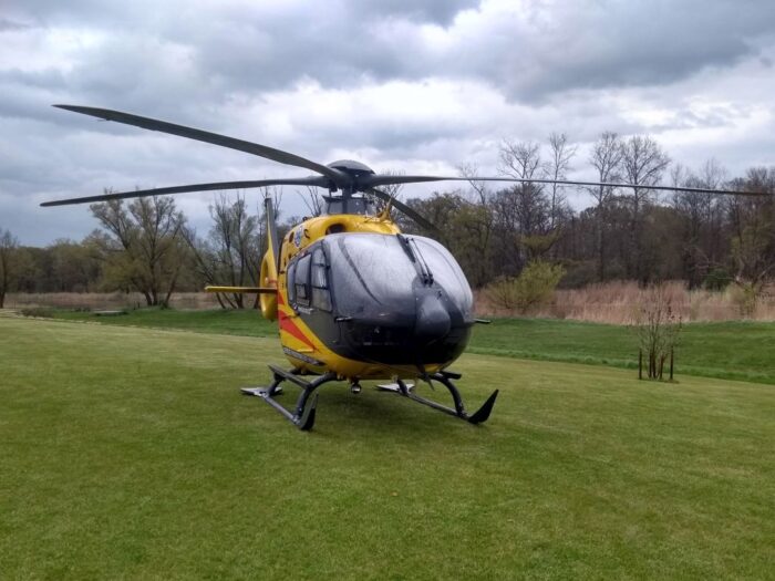 tragedia w sadzie, mężczyzna porażony oprądem, okaliniec, gmina Miasteczko Krajeńskie