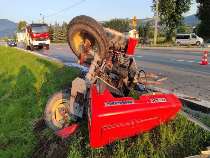 wypadki z udziałem ciągników rolniczych, Jazowsko, powiat nowosądecki, Aneta Izworska