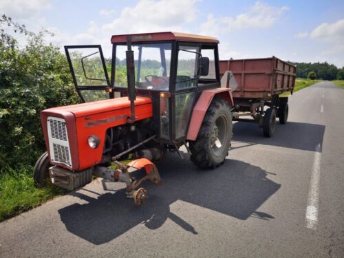 traktor na trzech kołach, KPP Namysłów, kontrola traktorów, opolszczyzna
