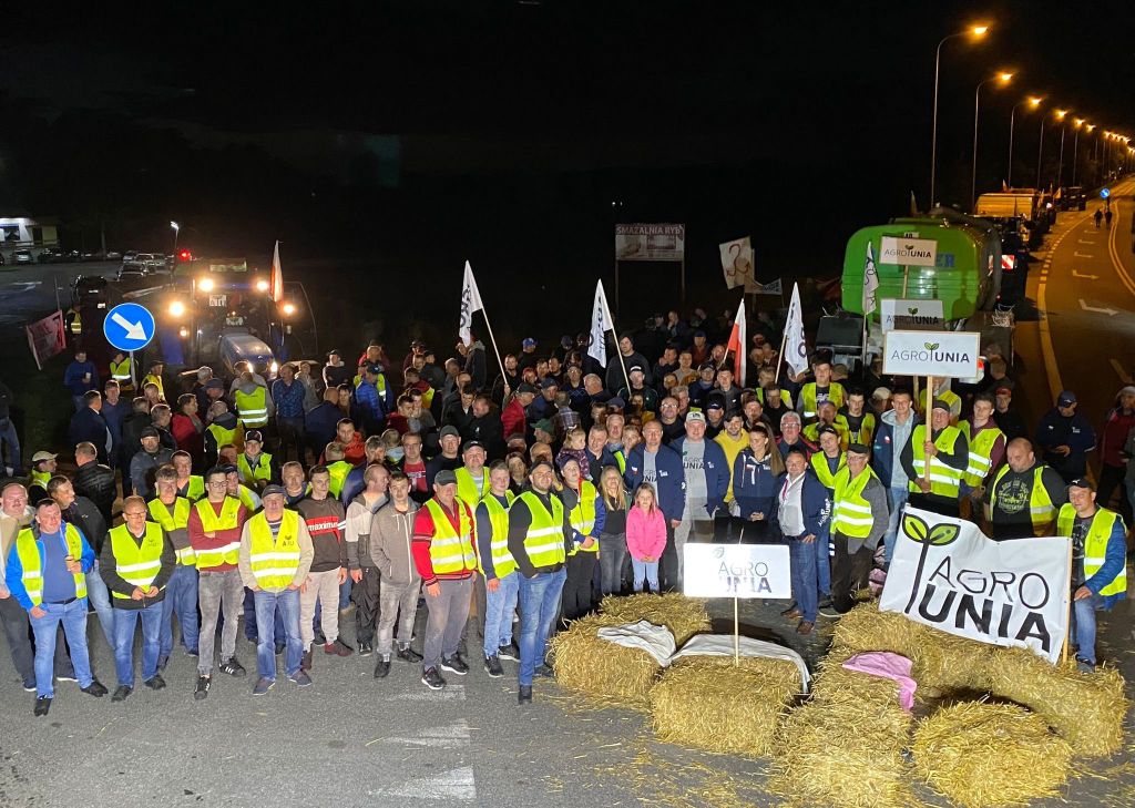 protesty rolników, blokada dróg, agrounia, Michał Kołodziejczak
