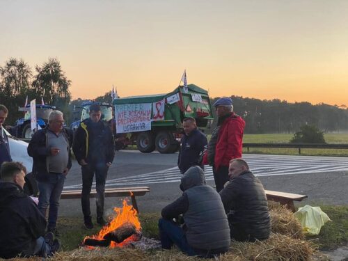 protesty rolników, blokada dróg, agrounia, walka z asf w Polsce