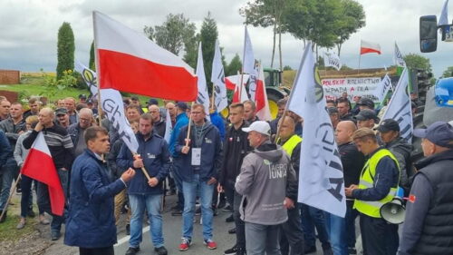 agrounia, protest, blokada, michał kołodziejczak, sampława