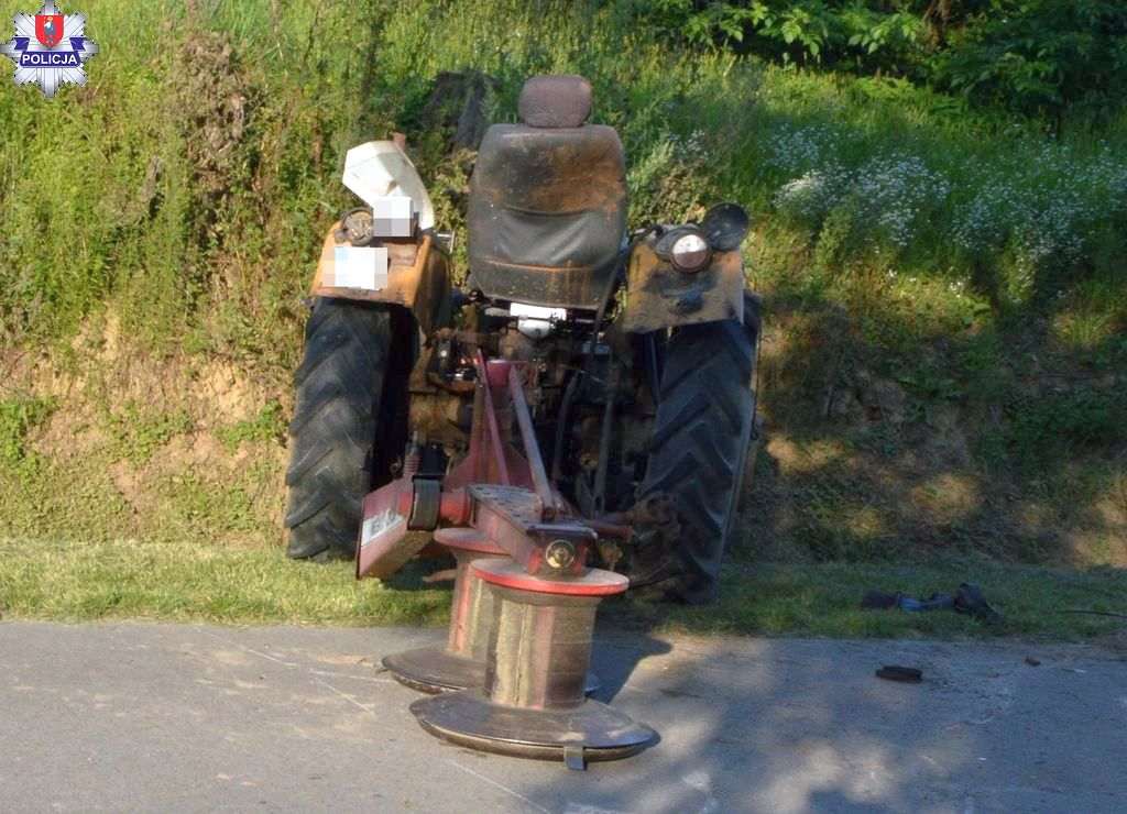ciągnik, wypadek, traktor