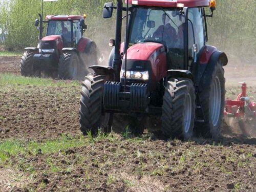 ciągnik, traktor, pole