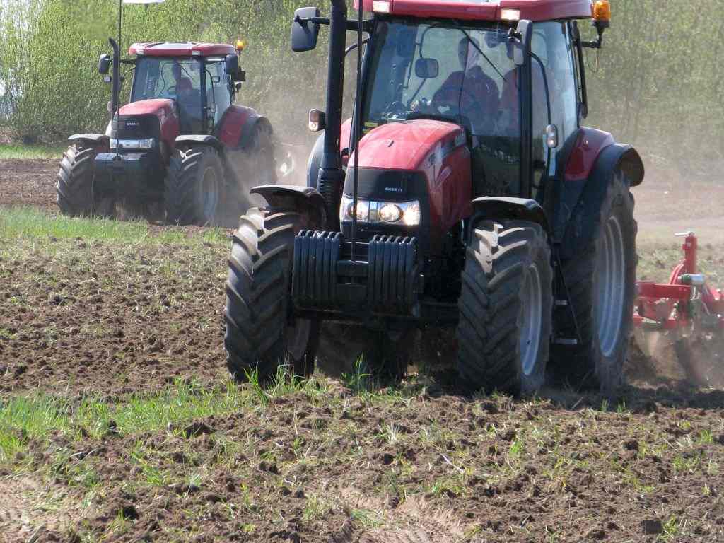 ciągnik, traktor, pole