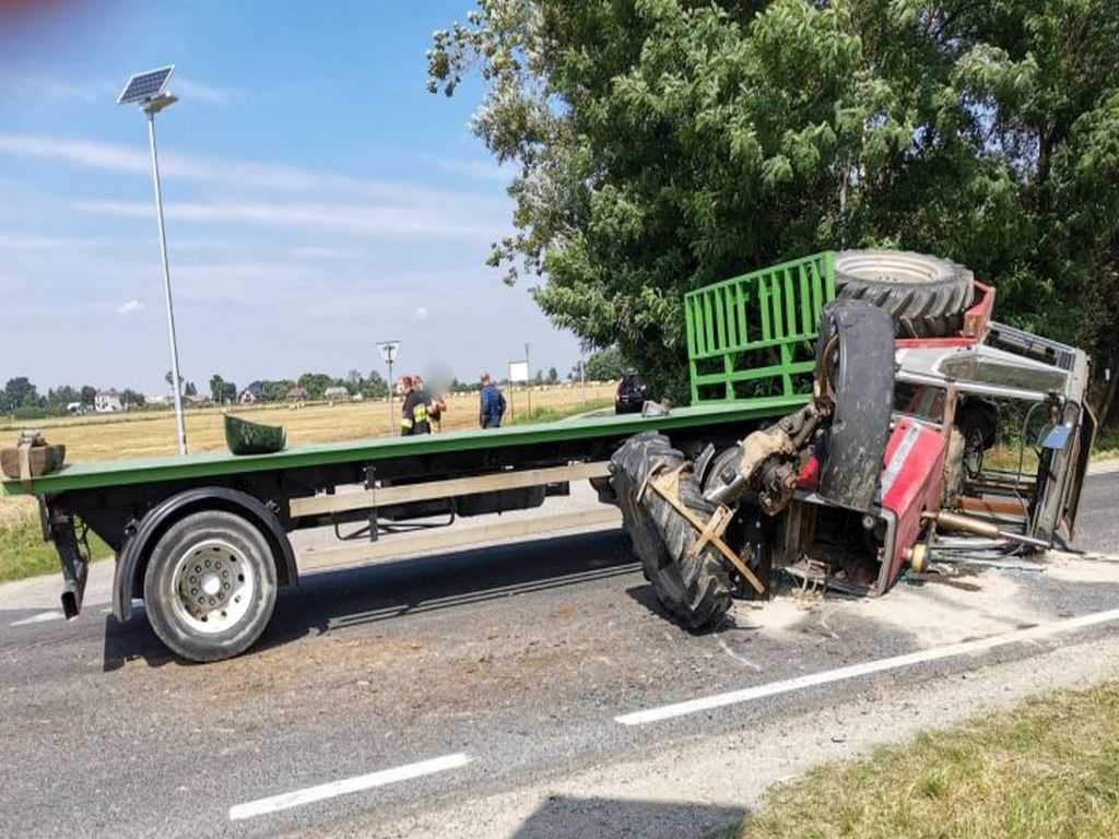 ciągnik, traktor, wypadek