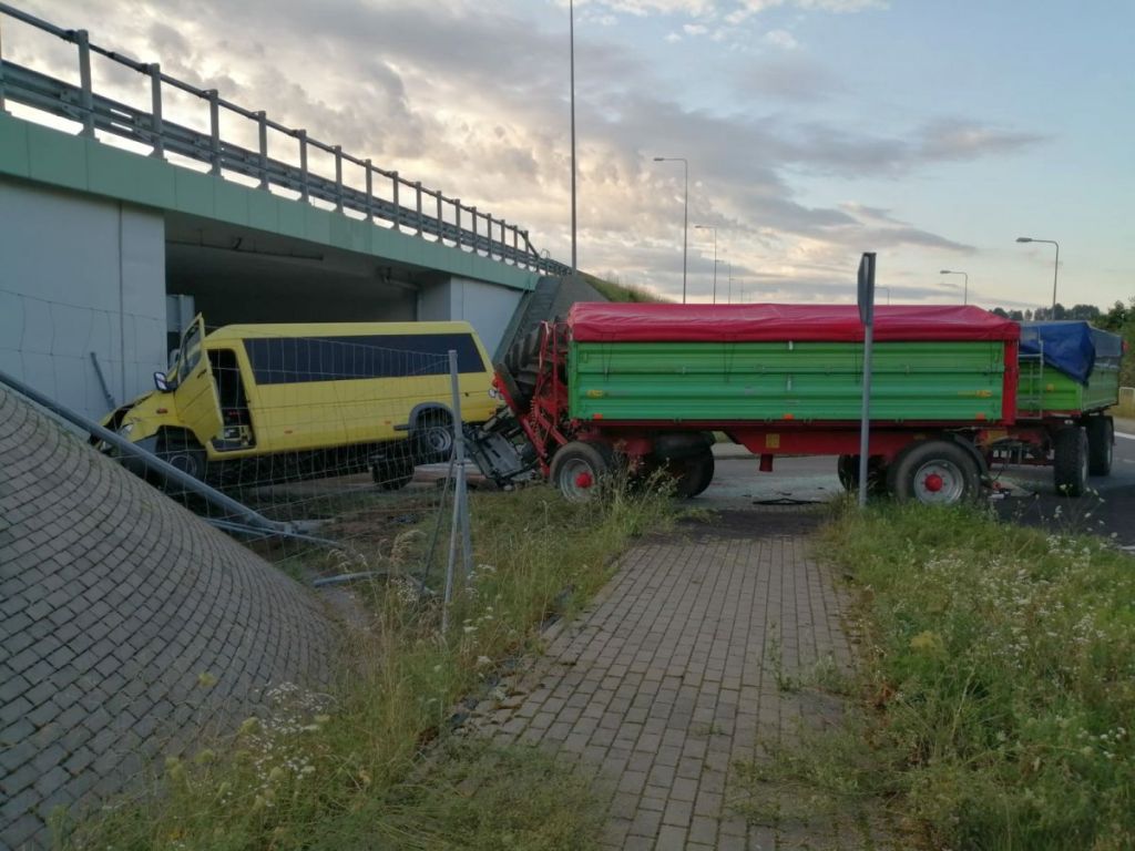 wypadki z udziałem ciągników rolniczych, Waplewo, Olsztynek, KMP Olsztyn