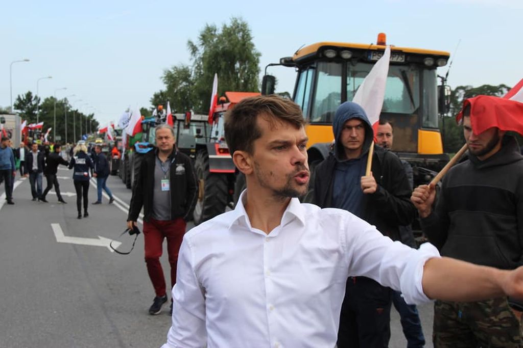 protesty rolników, blokada dróg, agrounia, Michał Kołodziejczak
