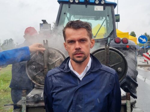 protesty rolników, blokada dróg, agrounia, Michał Kołodziejczak