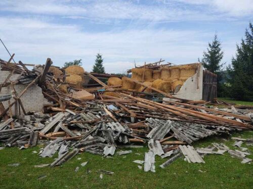 nawałnica, trąba powietrzna, gospodarstwo, lubelskie