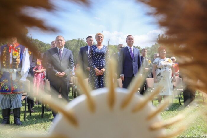 andrzej duda, agata duda, para prezydencka, dożynki, zbylitowska góra