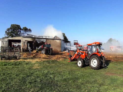 pożary w gospodarstwach, Mokronosy, powiat wągrowiecki