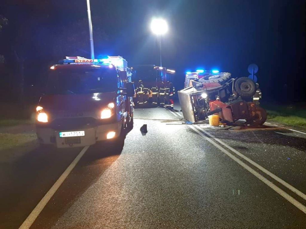 wypadki z udziałem ciągników rolniczych, Jeżewo, gmina Płońsk