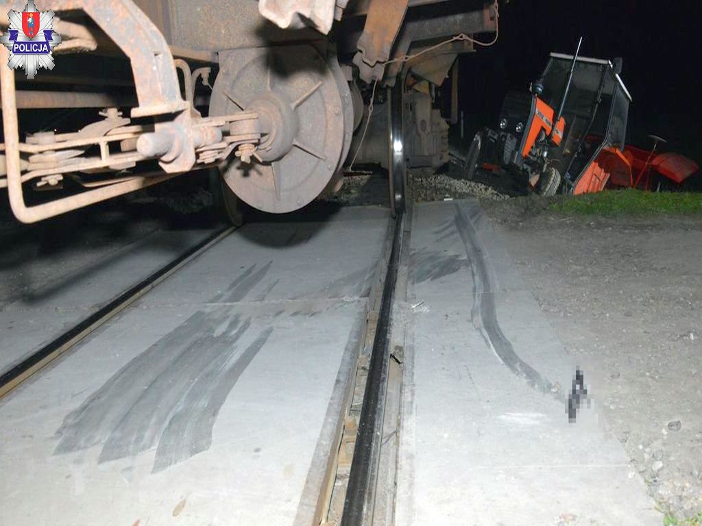 traktor wjechał pod pociąg, Niedzieliska, powiat zamojski, Dorota Krukowska-Bubiło