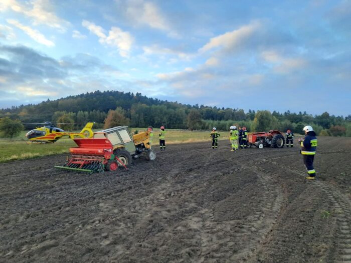śmierć pod ciągnikiem, Dobrzeszów, powiat kielecki, Marcin Nyga