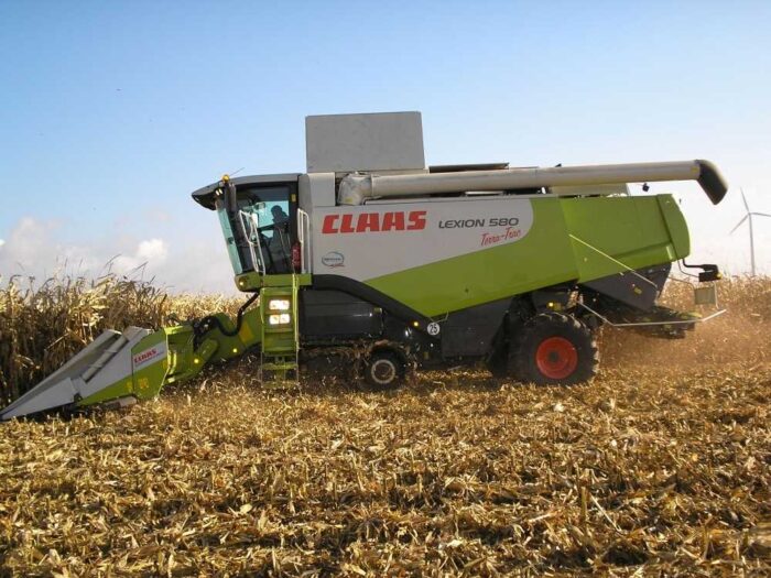 kombajn, zbiór kukurydzy
