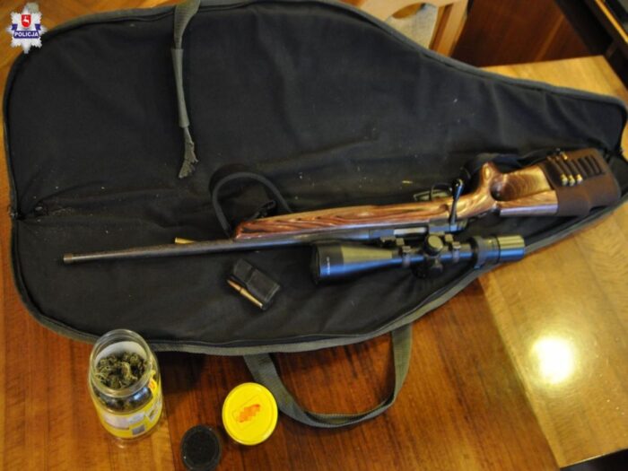 kradzież sztucera z amunicją, broń myśliwska, polowanie, Angelika Głąb-Kunysz