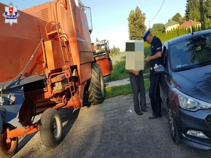 wypadki z udziałem kombajnów, Maurzyce, powiat łowicki, droga krajowa nr 92