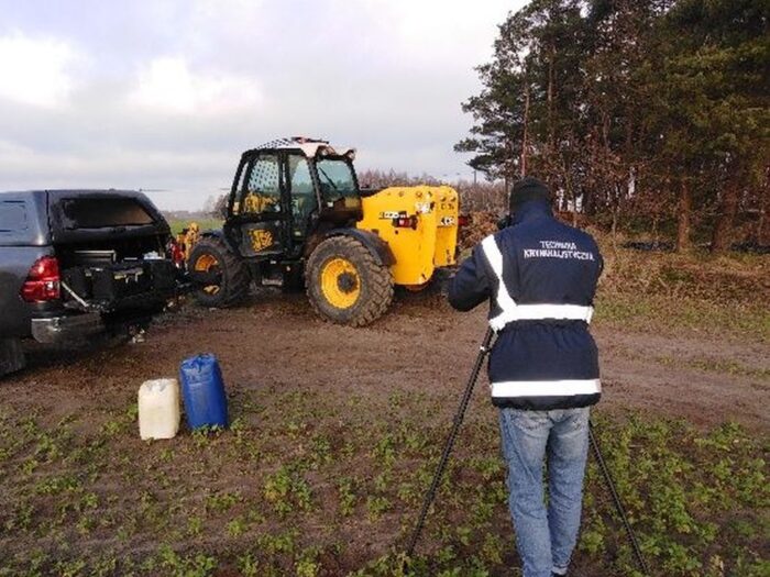 kradzież ładowarki, Złotowo, powiat czerski, KPP Chojnice