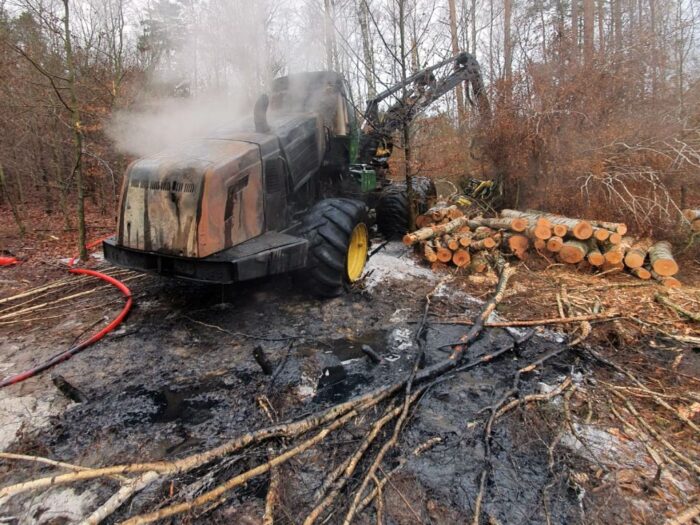 maszyna do prac leśnych, Skórka, Mateusz Wiebskowski , Lasy Państwowe