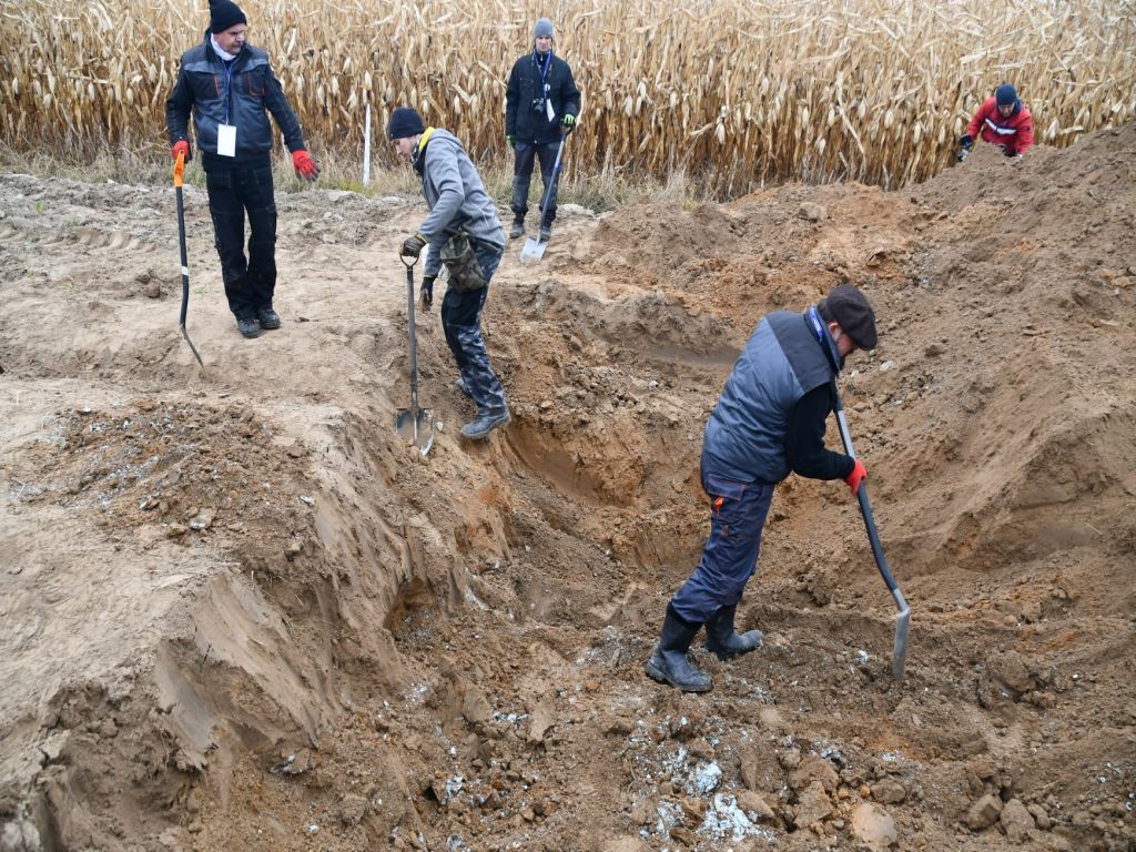 szczątki samolotu na polu, Ił2, Zawichost, Wojciech Rudziejewski-Rudziewicz