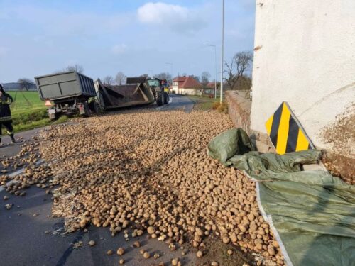 wypadki z udziałem ciągników, Żuchlowo, powiat górowski, KP PSP Góra