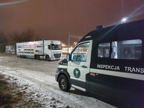 transport bydła, powiat kolneński, Łuków, WITD Lublin