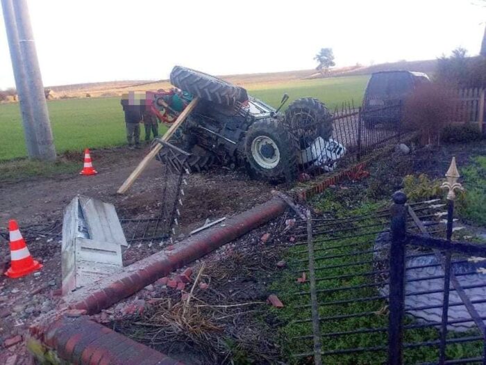 wypadki z udziałem ciągników rolniczych, Laskownica, Justyna Andrzejewska, powiat nakielski