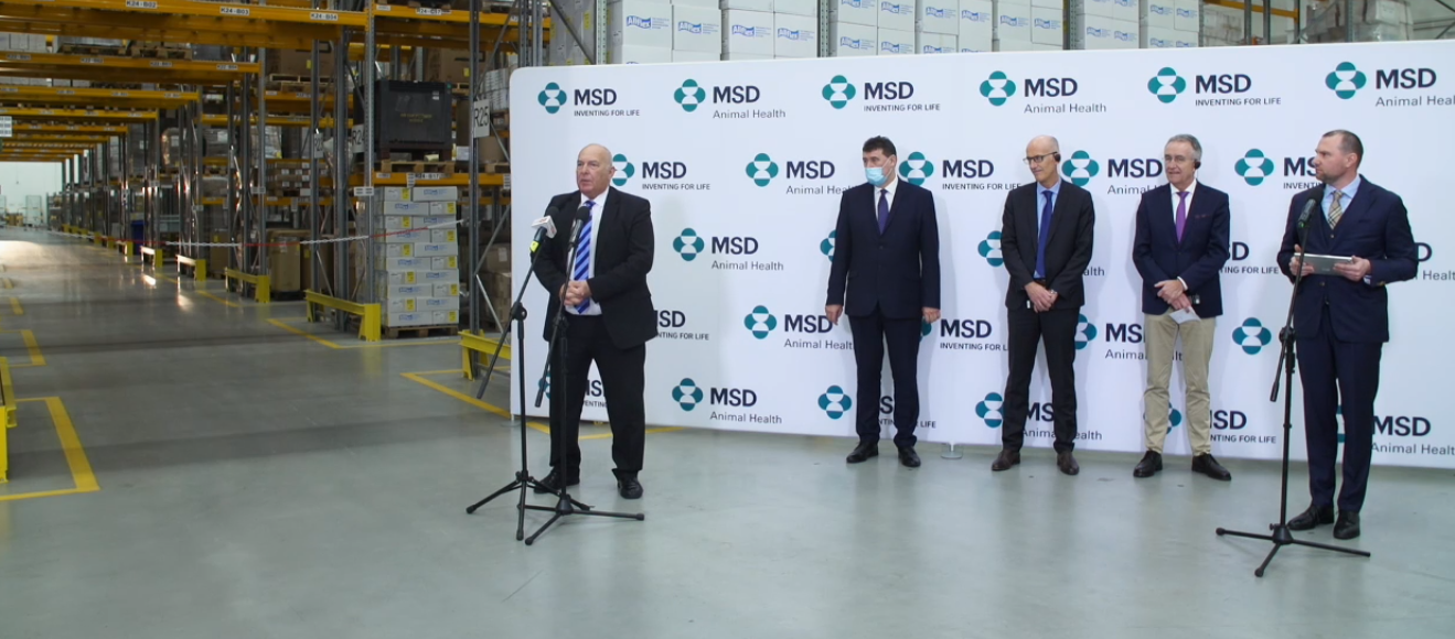 MSD, MSD Animal Health, MSD Psary Małe, Tadeusz Kościński, Ryszard Bartosik, Cyril Schiever, Hans-Guenther Dittrich