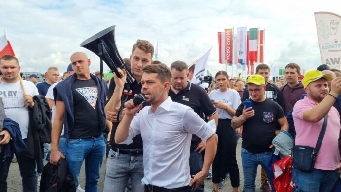 Michał Kołodziejczak, agrounia, protesty rolników, Pegasus, Tomasz Szwejgiert