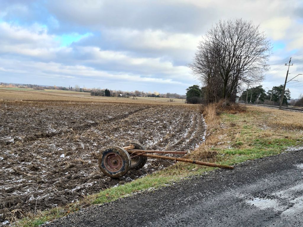 spłoszony koń, Dominów, powiat świdnicki, OSP Dominów