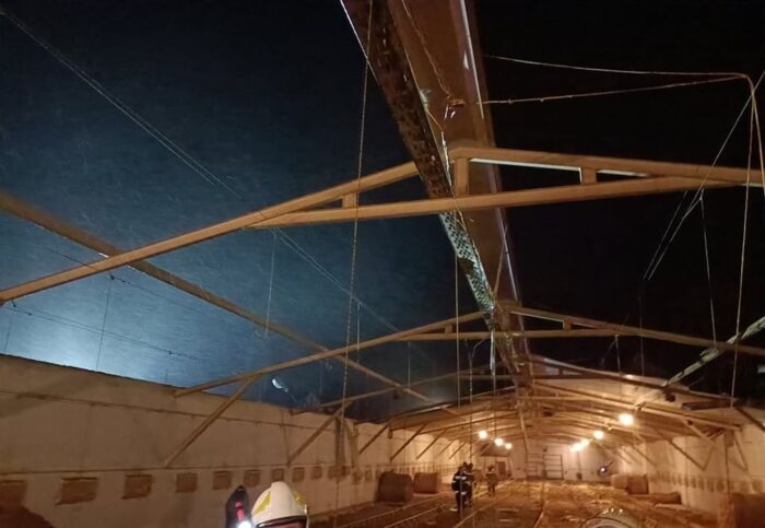 Rajsko, gmina Opatówek, hodowla drobiu, wiatr zerwał dach kurnika