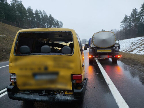 transport mleka, awaria mleczarki, Kromerowo, KMP Olsztyn