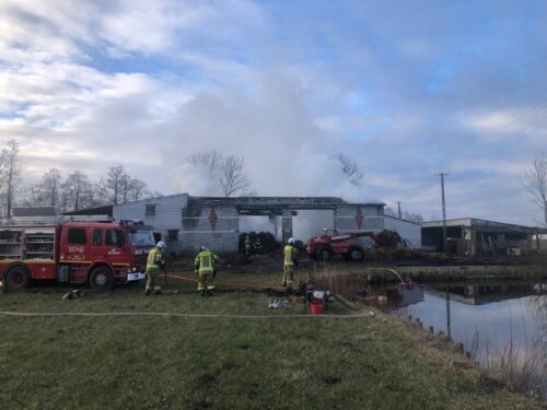 pożary w gospodarstwach, Strzyżewo, Damian Żukrowski, KP PSP Nowy Tomyśl