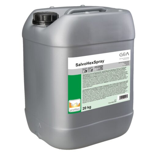 SalvoHexSpray, Gea Farm Technologies, dezynfekcja poudojowa, postdippin, chloroheksydyna, kwas mlekowy, robot udojowy