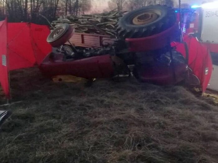 wypadki z udziałem ciągników rolniczych, transport drewna, gmina Słupia, Magdalena Studniarek