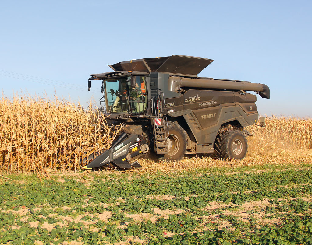 Kombajn zbożowy Fendt Ideal 8, omłot kukurydzy na ziarno, RPT, Rolniczy Przegląd Techniczny