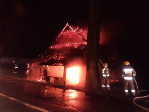 pożar stodoły, Czechowice Dziedzice, powiat bielski, Patrycja Pokrzywa