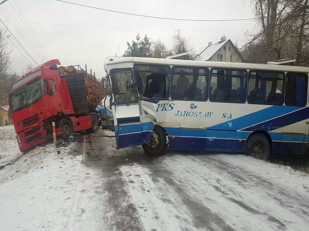 transport drewna, Manasterz, powiat przeworski, KPP Przeworsk
