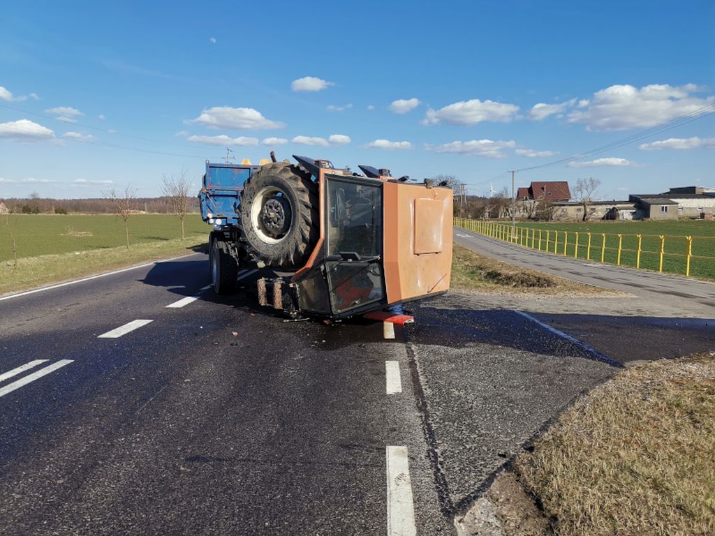 wypadki z udziałem ciągników rolniczych, Ogrodzieniec, powiat iławski, KPP Iława