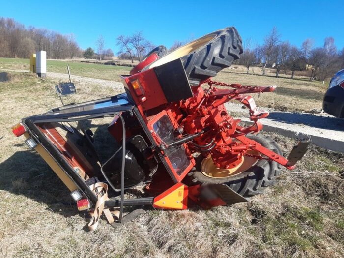 wypadki z udziałem ciągników rolniczych, Bałucianka, powiat krośnieński, KMP Kosno