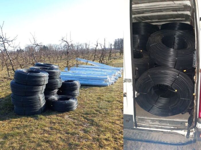 kradzież instalacji nawadniającej, Miedzechów, Agnieszka Wójcik, KPP Grójec