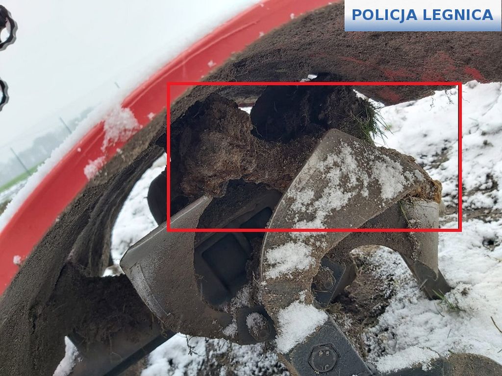 pocisk moździerzowy na polu, niewybuchy, Kawice, Krzysztof Oleniacz