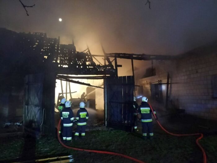 dołęgi, pożar, pożar stodoły