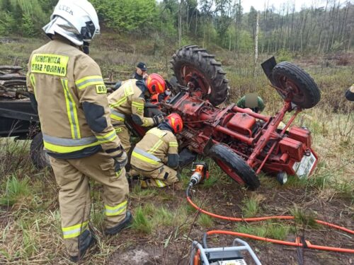 ciągniki przygniotły mężczyzn, Raba Niżna, powiat limanowski, Biedkowo-Osada, powiat braniewski