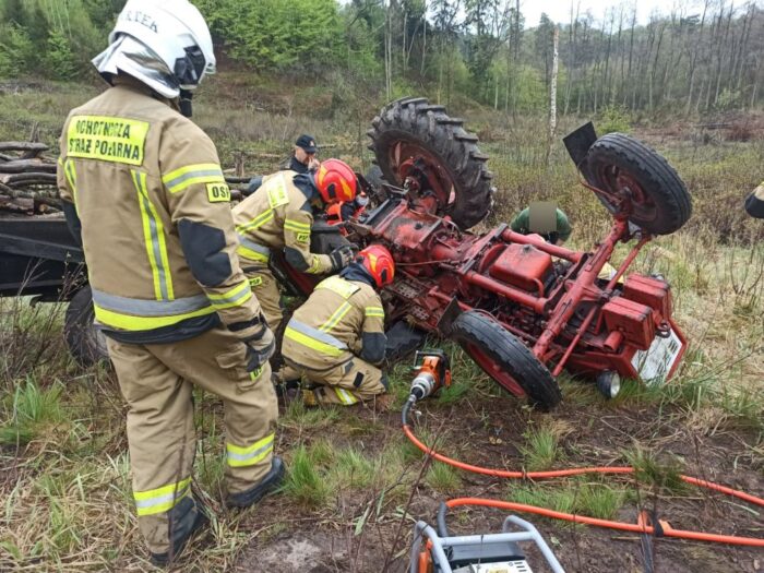 ciągniki przygniotły mężczyzn, Raba Niżna, powiat limanowski, Biedkowo-Osada, powiat braniewski