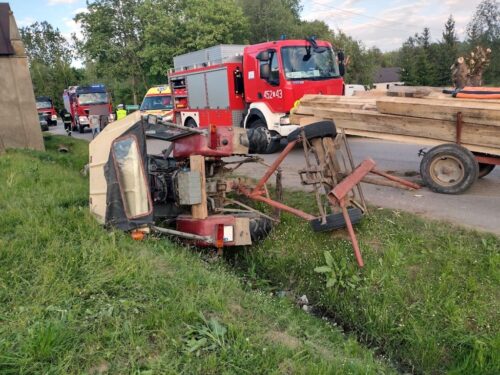 wypadki z udziałem ciągników rolniczych, Barbara Majdak, Gromadzice, powiat ostrowiecki,